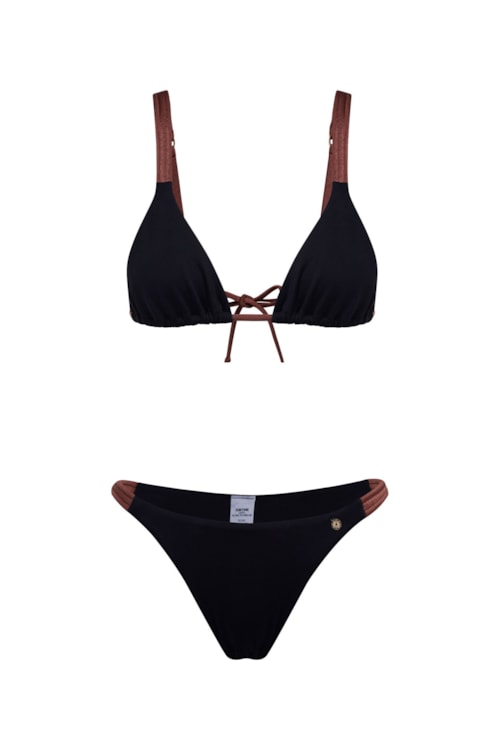 top biquíni Falésias Maria Preto