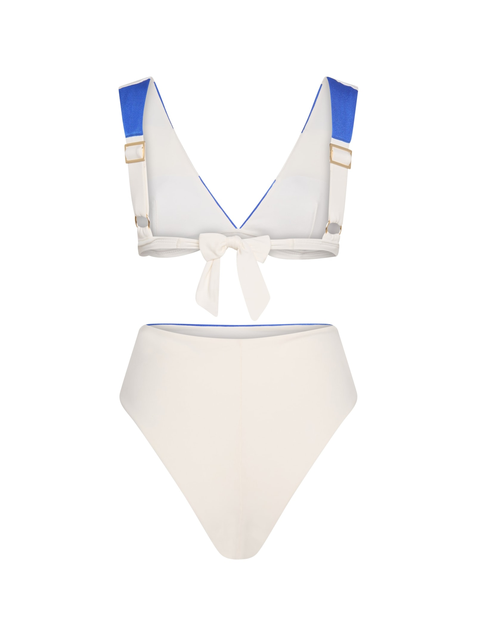 top biquíni Halter Marinière Azul Suntime