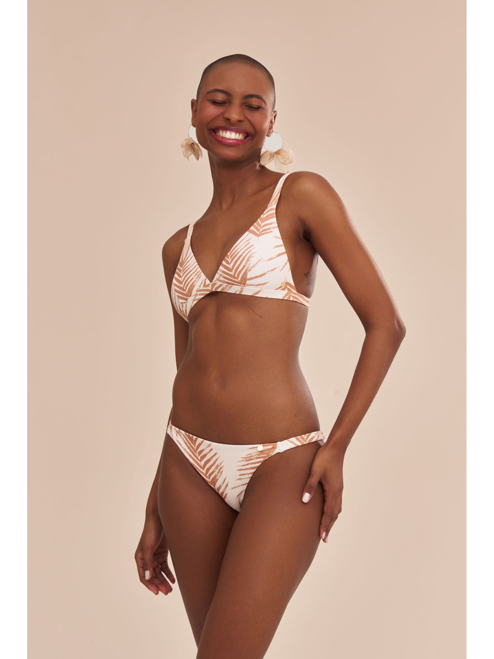 top biquíni Palms Fiorella Bege Suntime