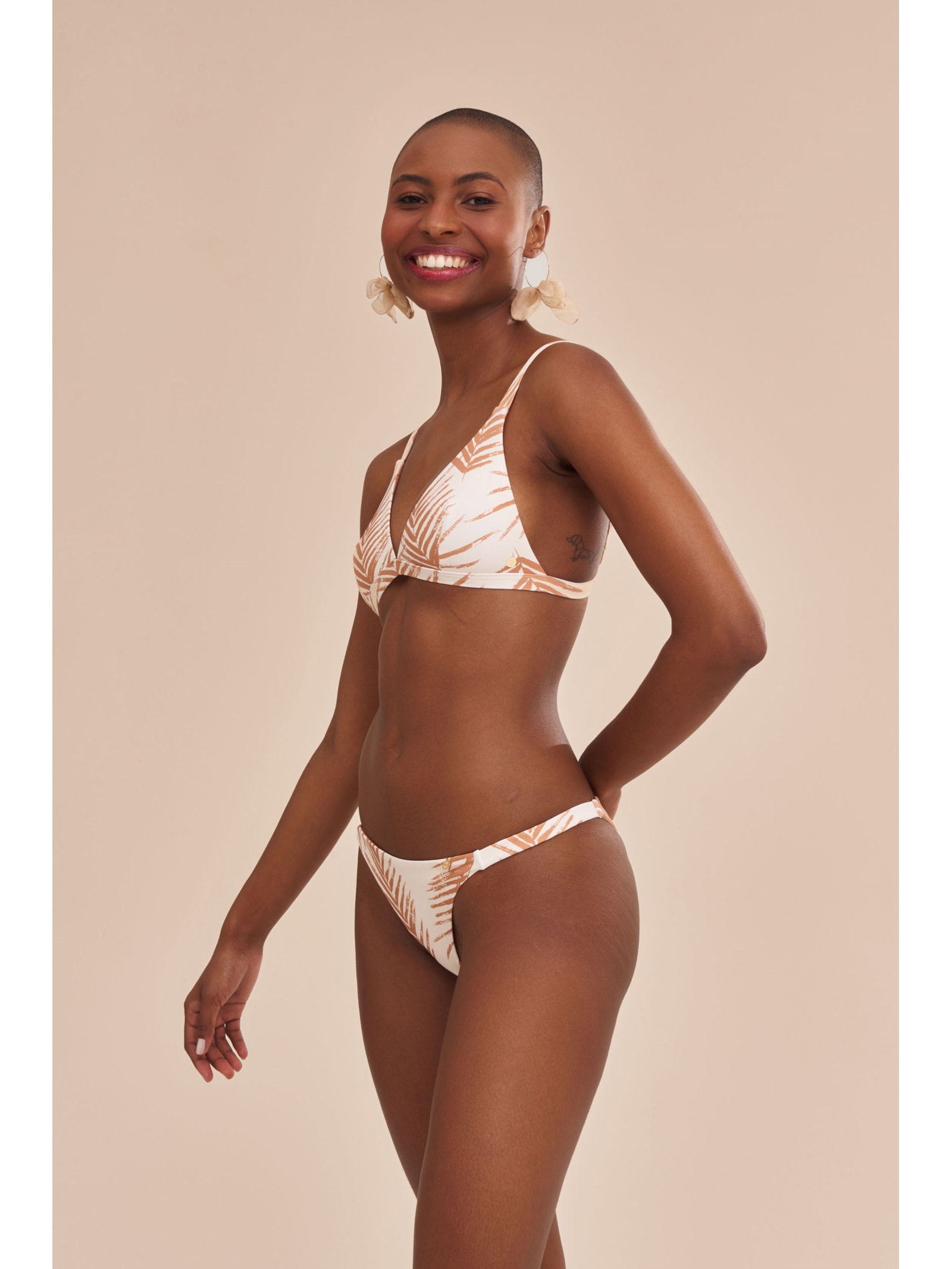 top biquíni Palms Fiorella Bege Suntime