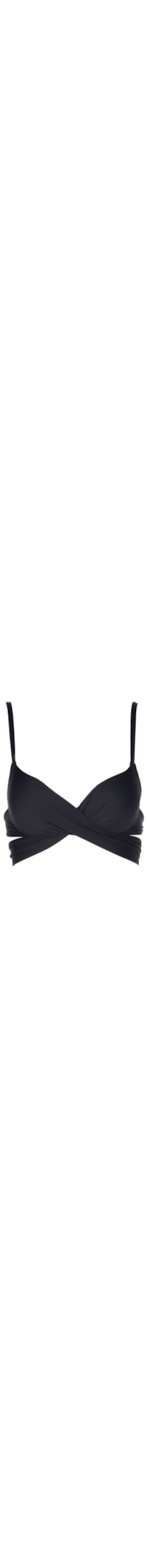 Top Biquíni Push Up Almofadado Indonesia - Preto