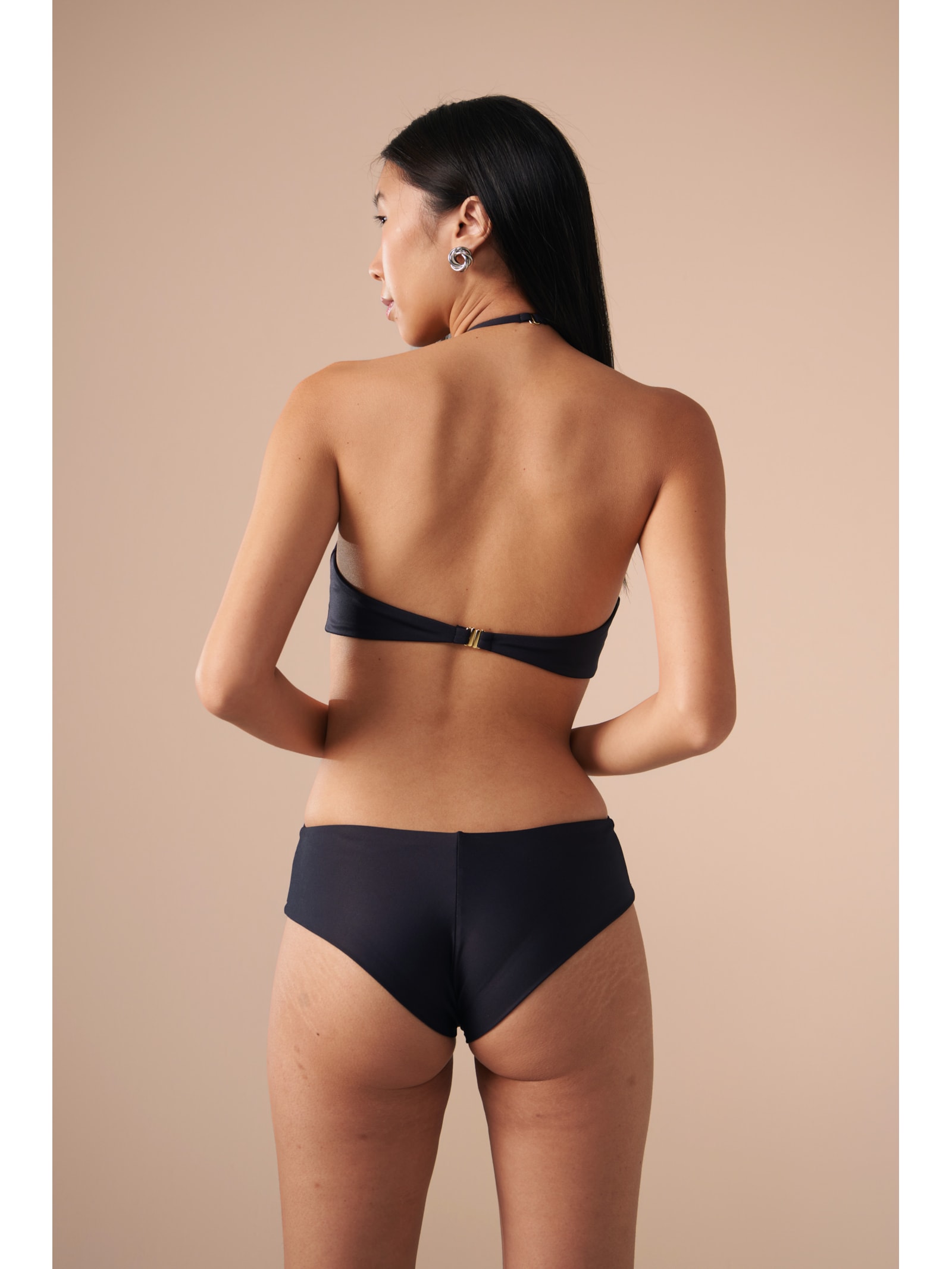 top biquíni Reto V Contour Preto Suntime