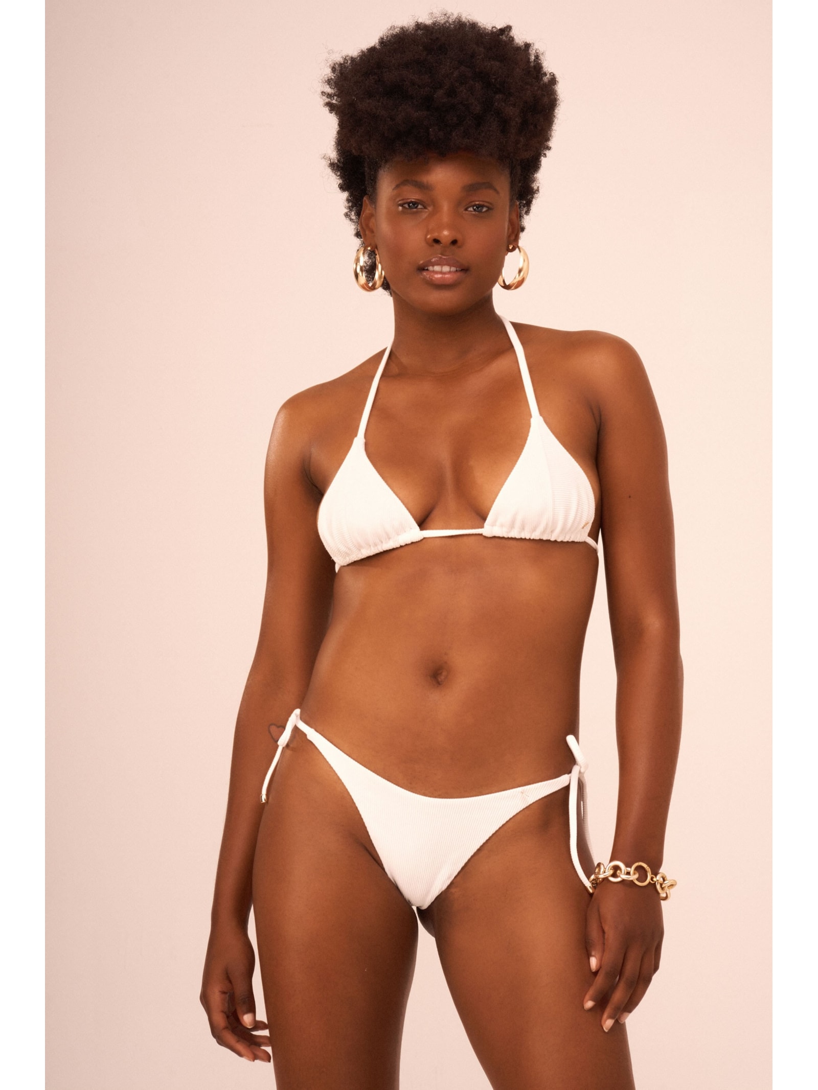 top biquíni Sophie Luz da Manhã Off White Suntime