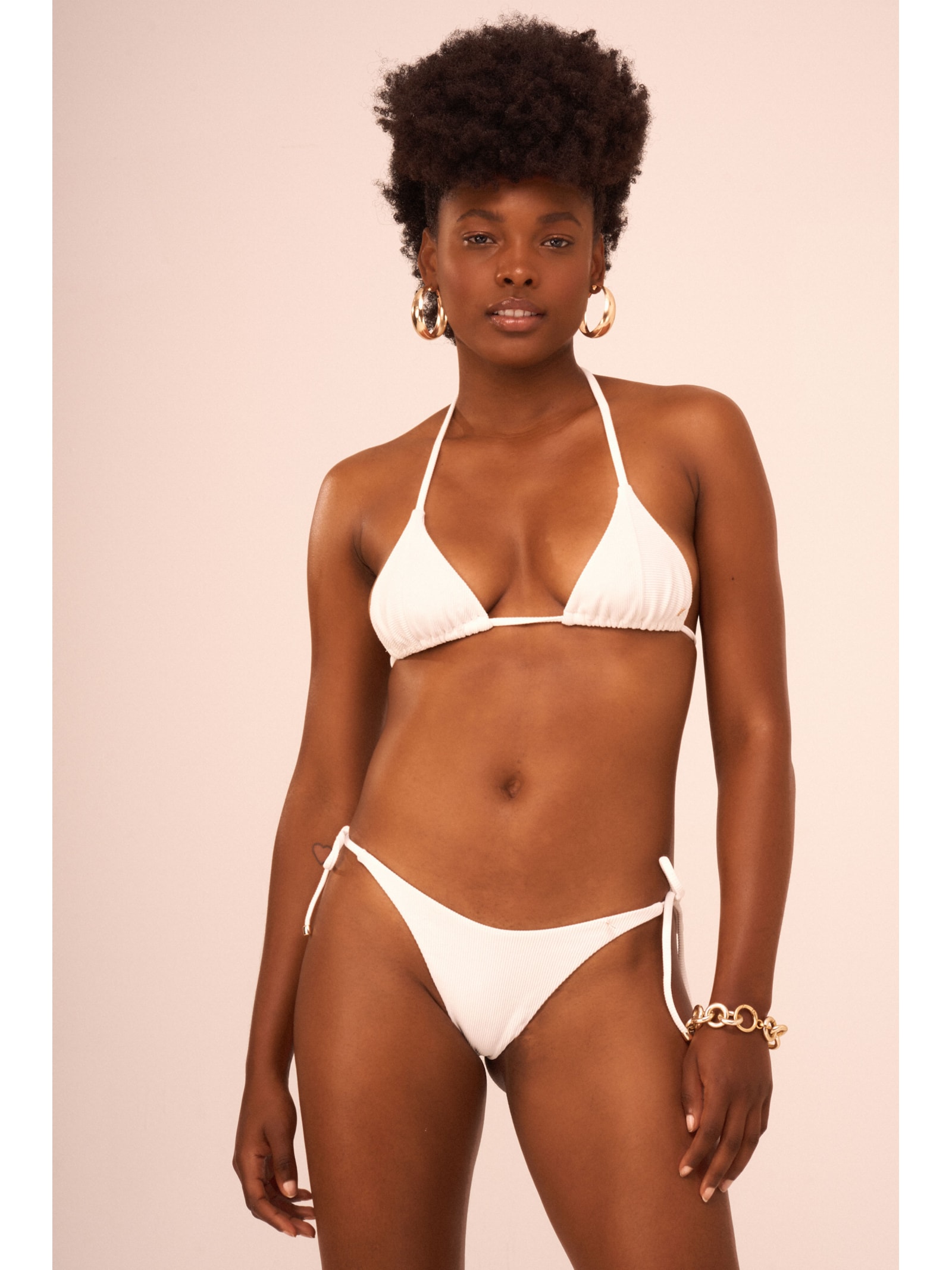 top biquíni Sophie Luz da Manhã Off White Suntime