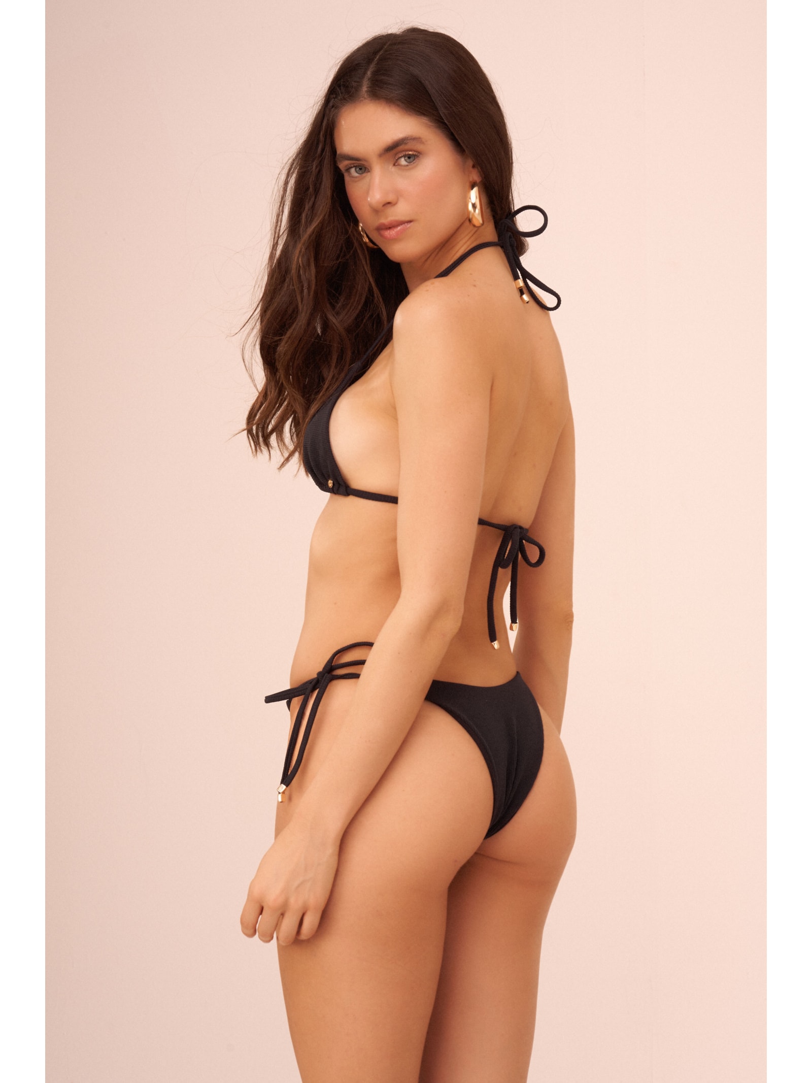 top biquíni Sophie Luz da Manhã Preto Suntime