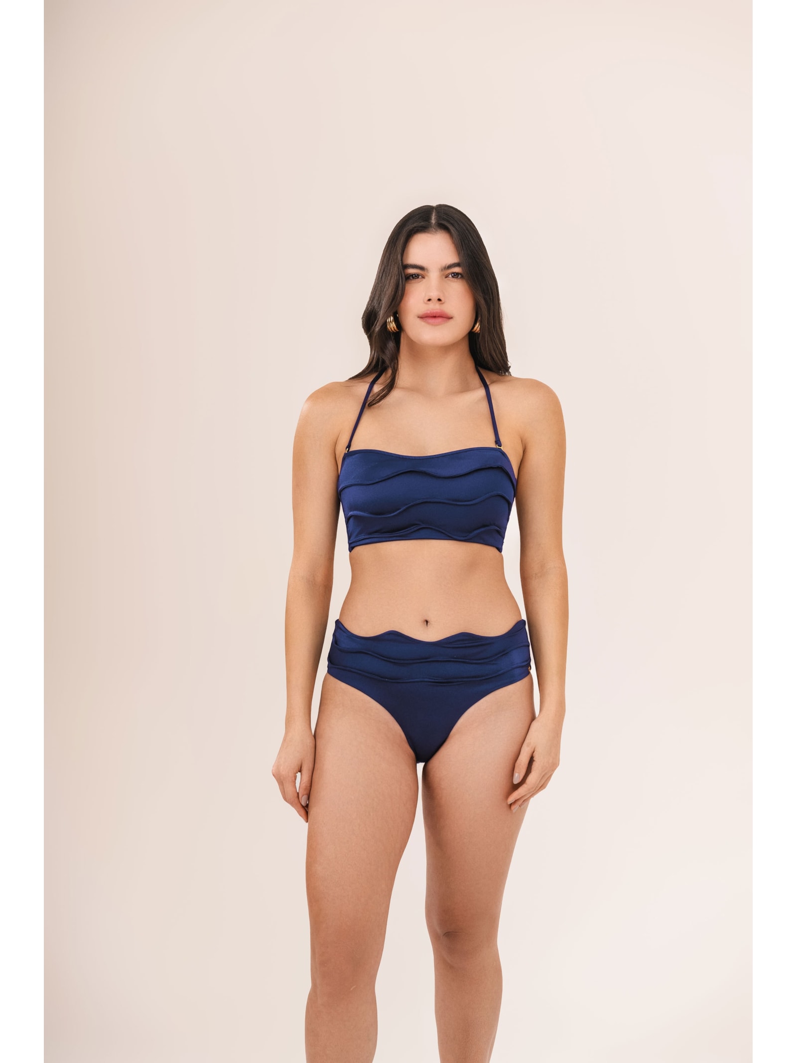 top biquíni Strapless Iemanjá Marinho Suntime