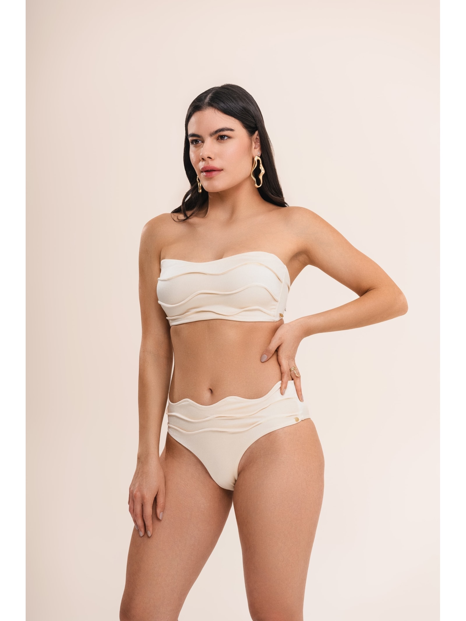 top biquíni Strapless Iemanjá Pérola Suntime