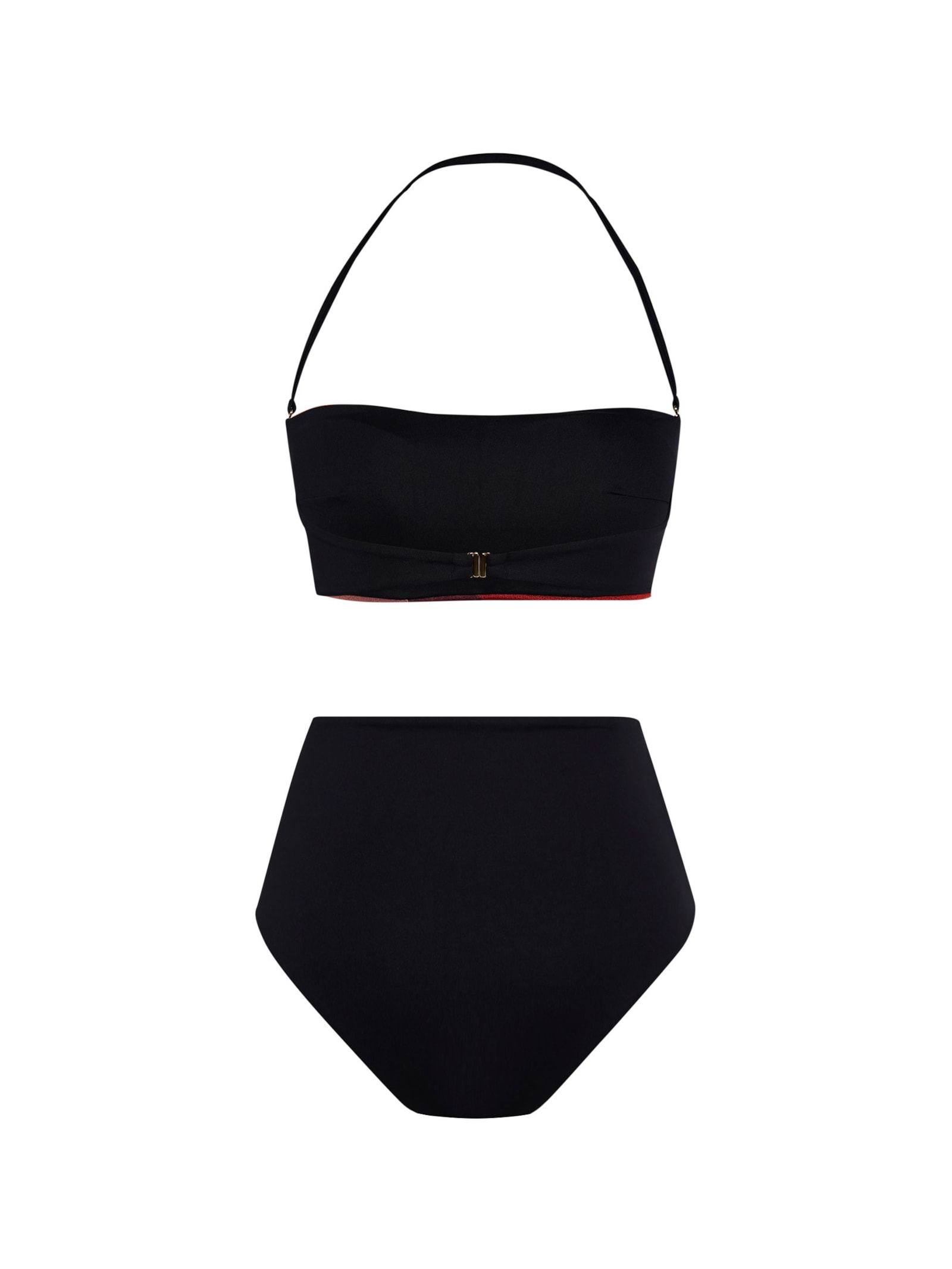 top biquíni Tomara Que Caia Waves Preto Suntime