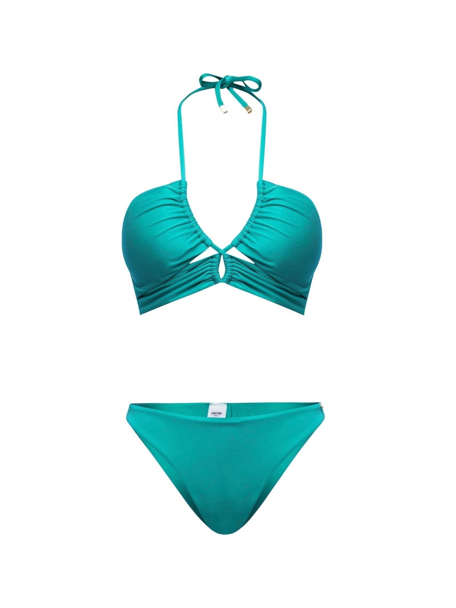 top biquíni Trançado Ostra Verde Suntime