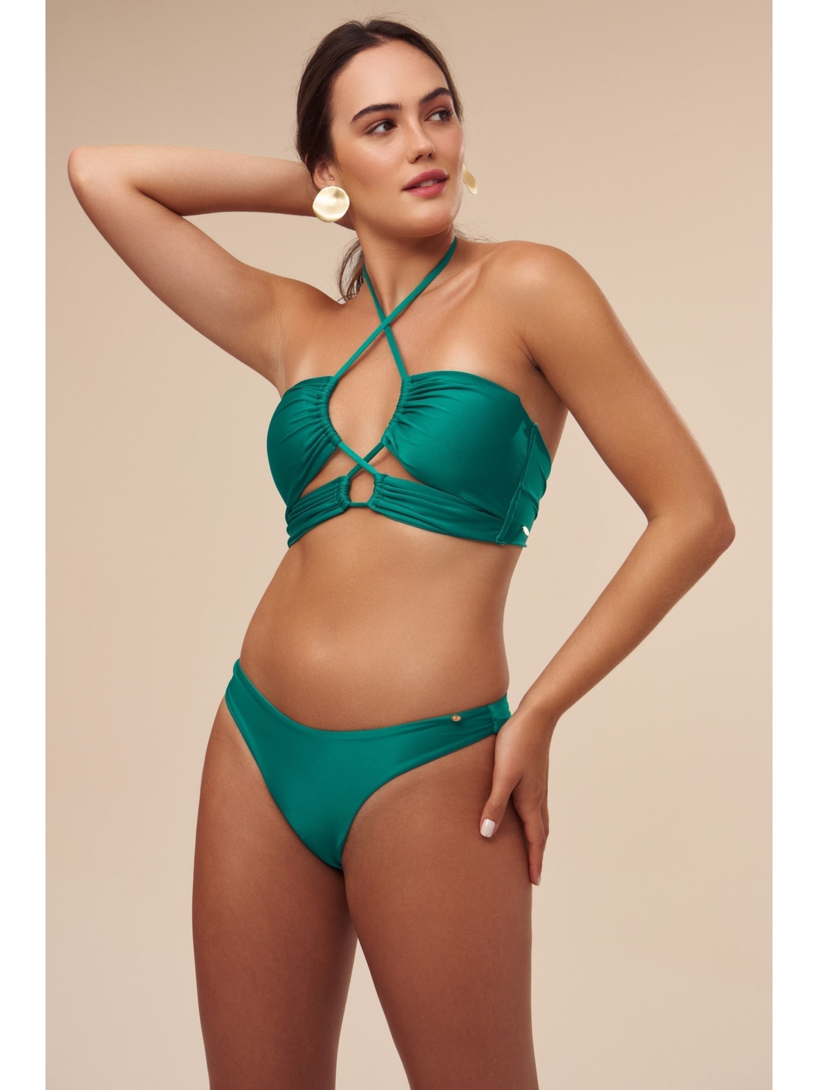 top biquíni Trançado Ostra Verde Suntime