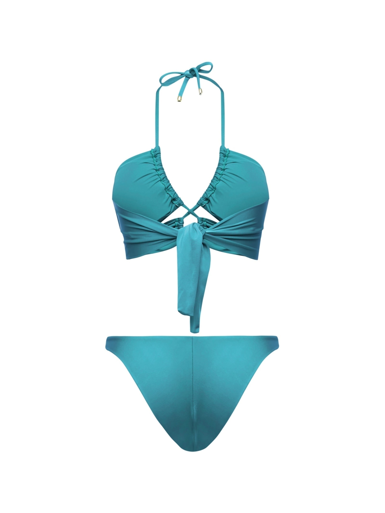 top biquíni Trançado Ostra Verde Suntime