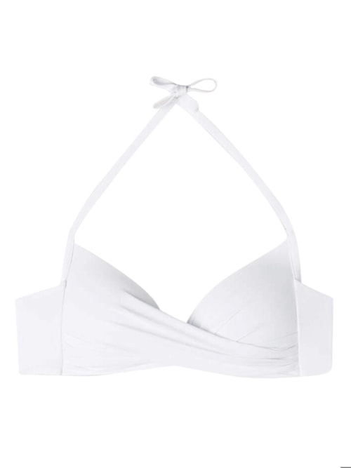 Top Biquíni Triângulo Almofadado Indonesia Eco - Branco