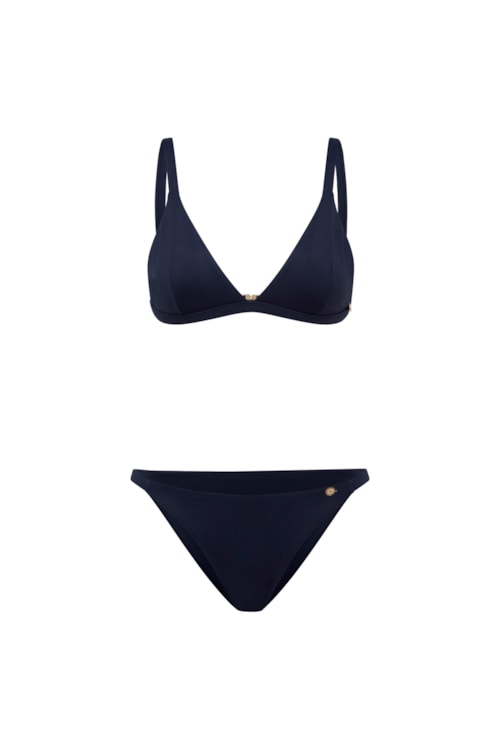 top biquíni Triângulo Fiorella Corpo – Preto