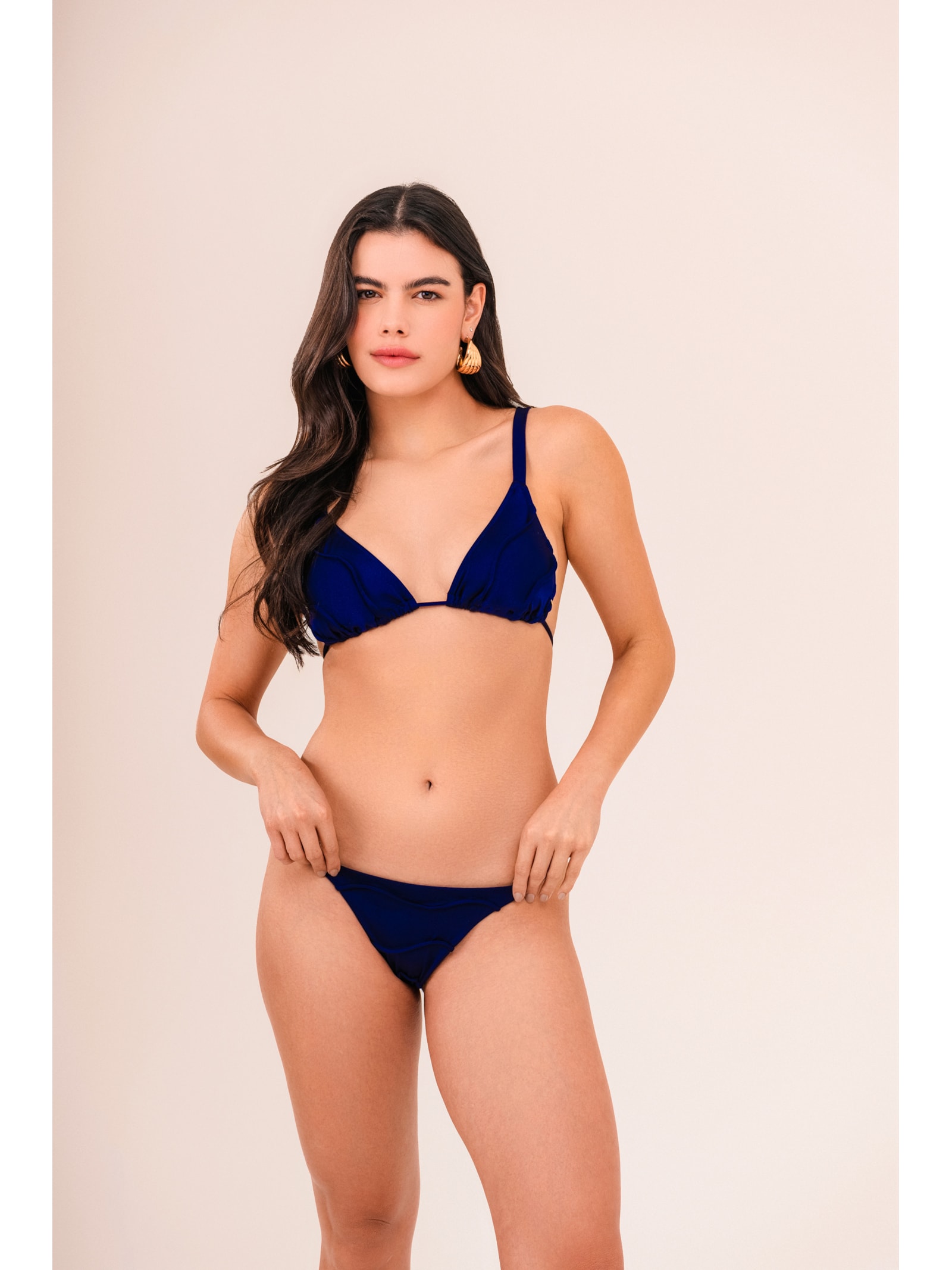 top biquíni Triângulo Iemanjá Marinho Suntime