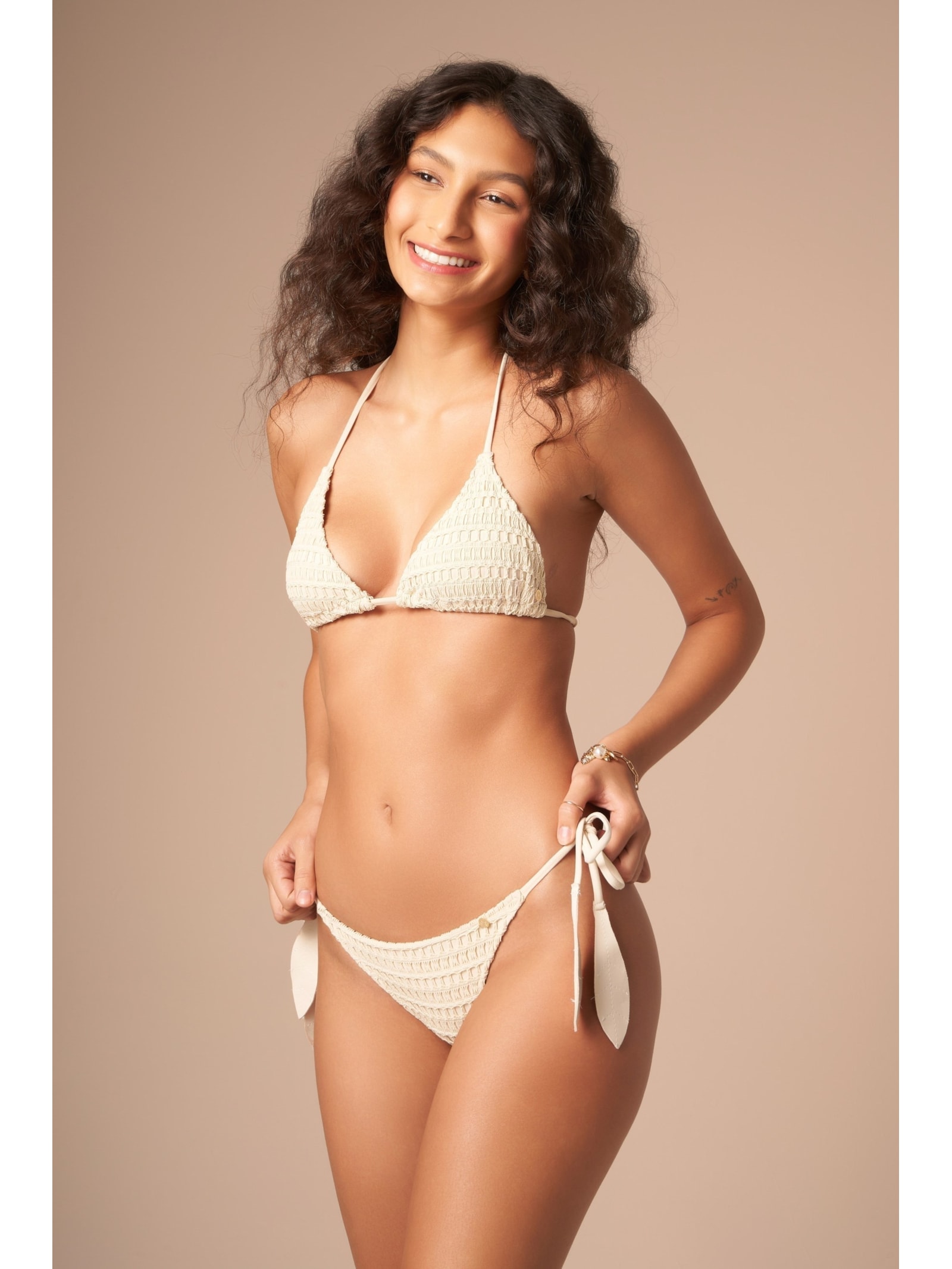 top biquíni Triângulo Magnólia Areia Suntime