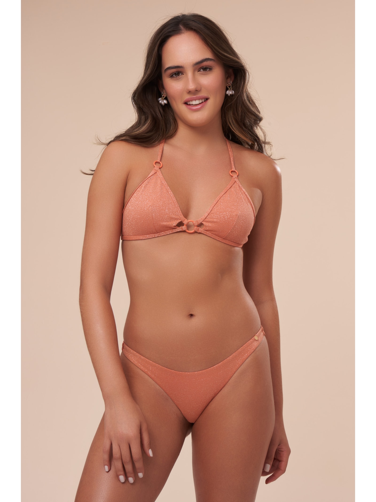 top biquíni Triângulo Zoe Serena Laranja Suntime