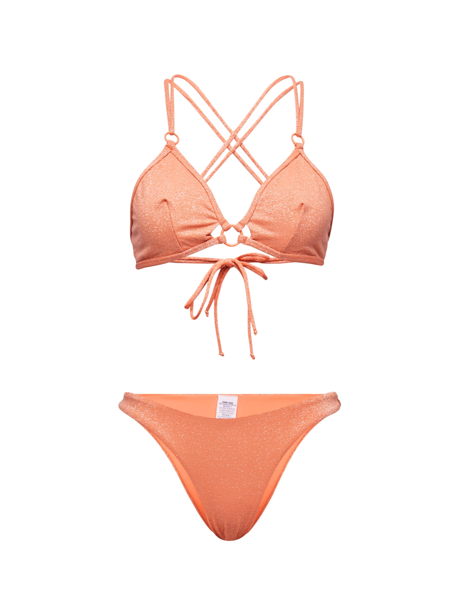 top biquíni Triângulo Zoe Serena Laranja Suntime