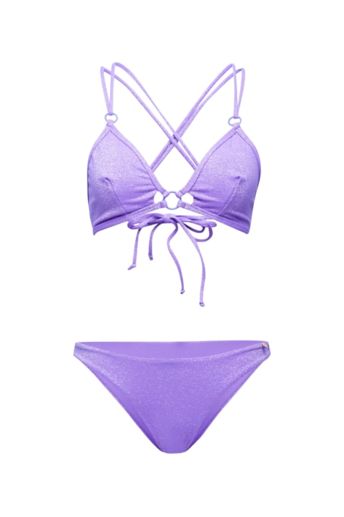 top biquíni Triângulo Zoe Serena - Roxo
