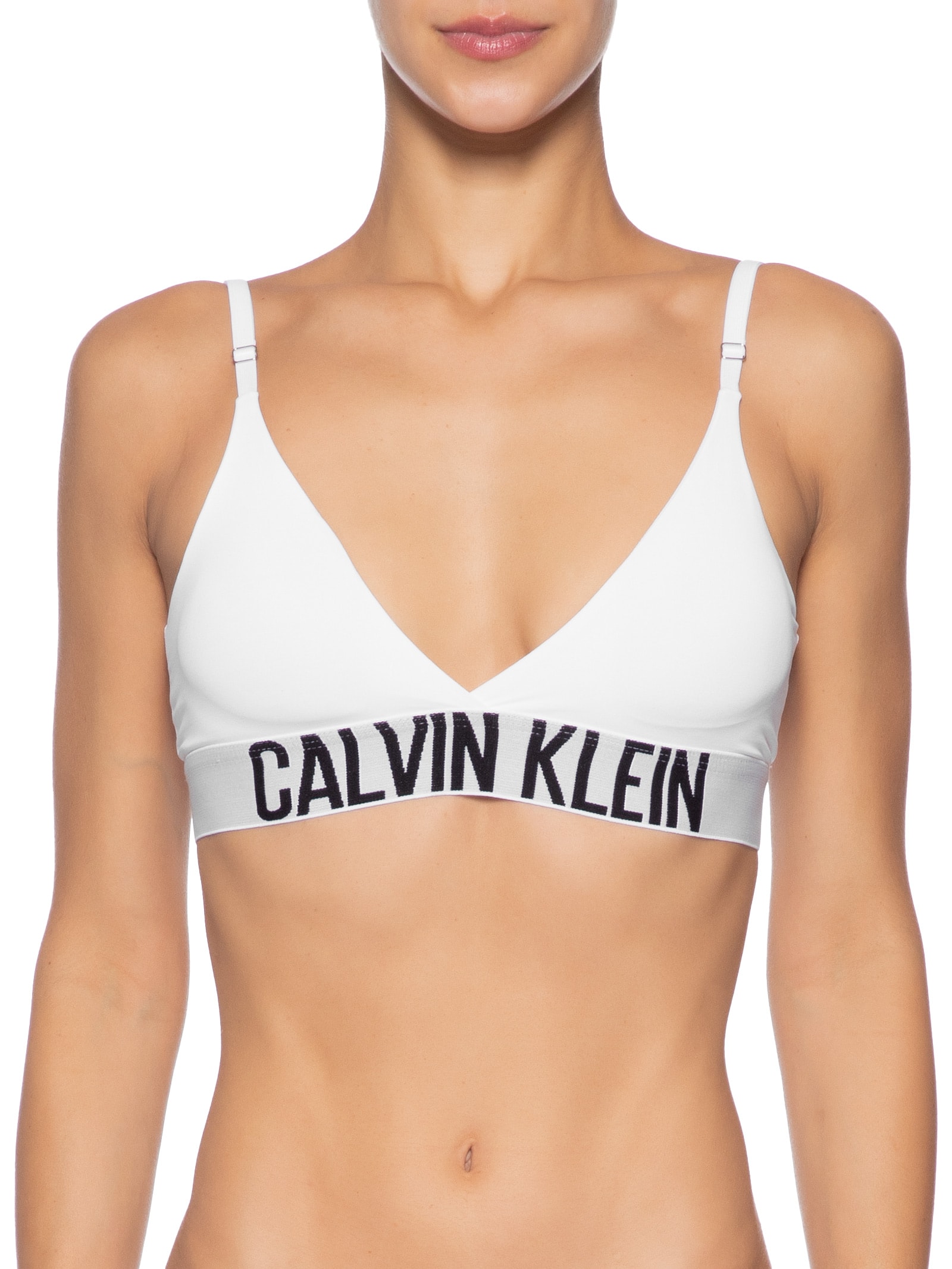 Top Bojo Removível Intense Power Branco Calvin Klein Underwear