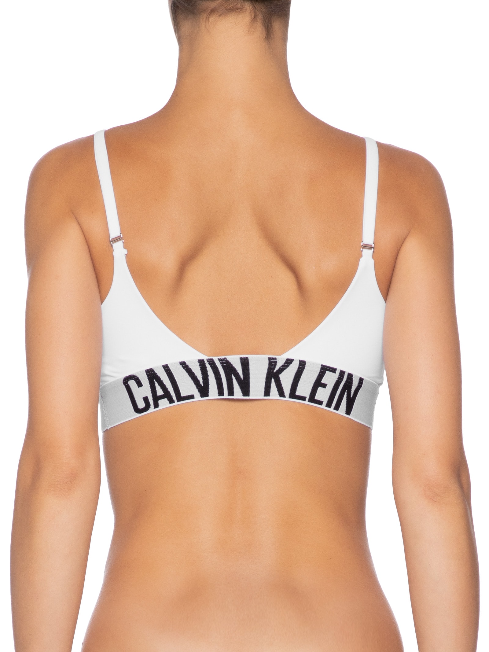 Top Bojo Removível Intense Power Branco Calvin Klein Underwear
