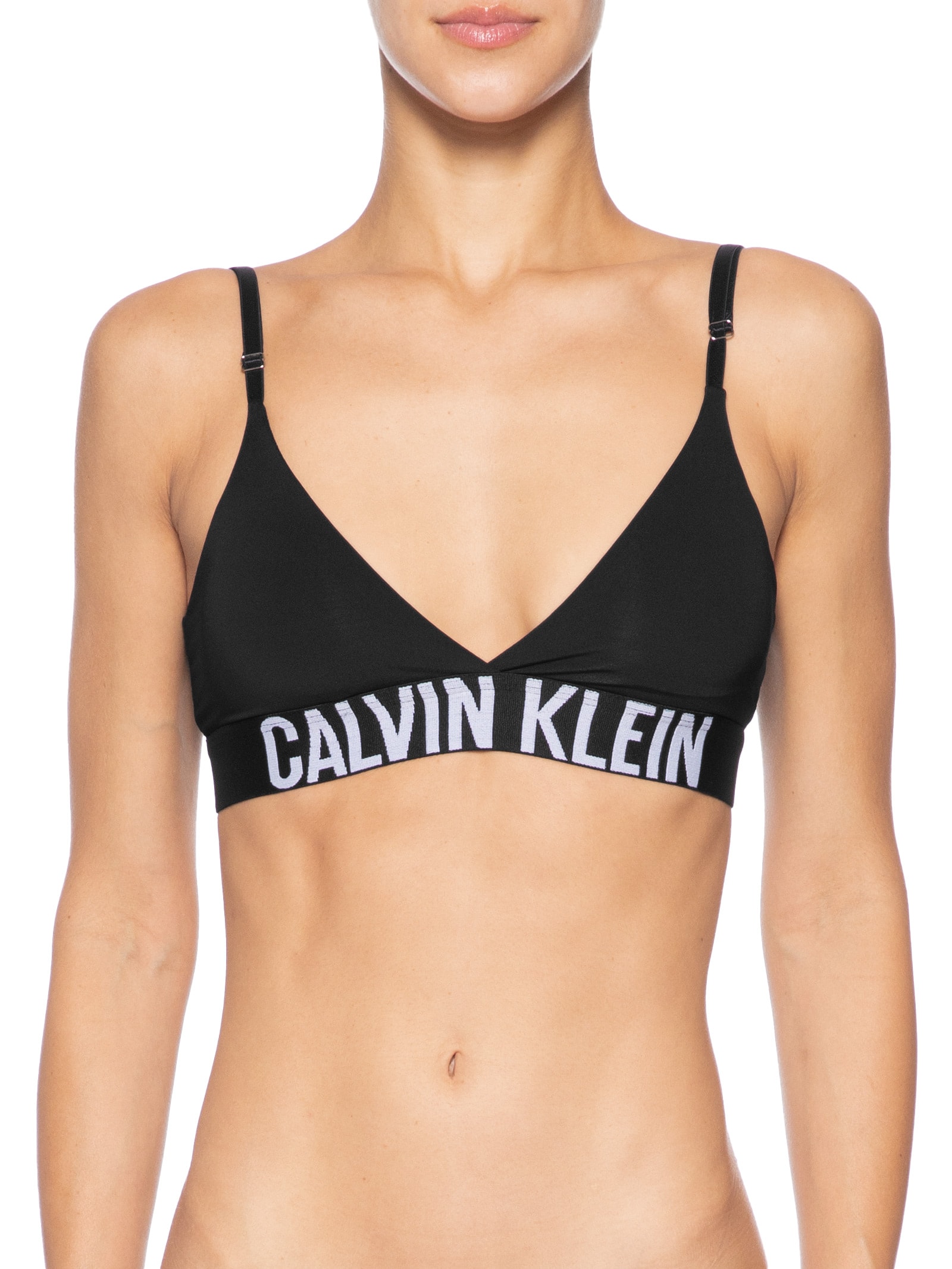 Top Bojo Removível Intense Power Preto Calvin Klein Underwear