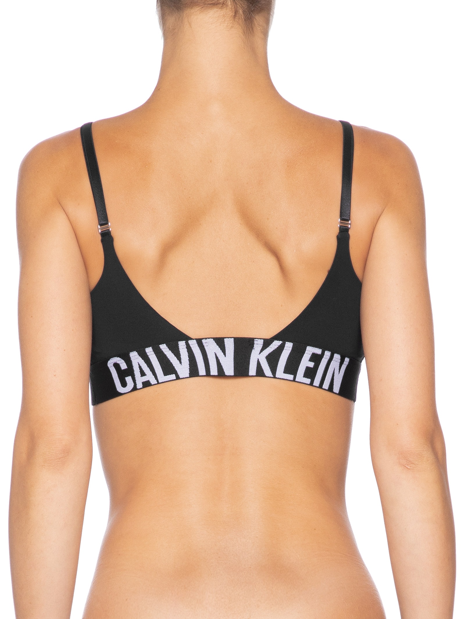 Top Bojo Removível Intense Power Preto Calvin Klein Underwear
