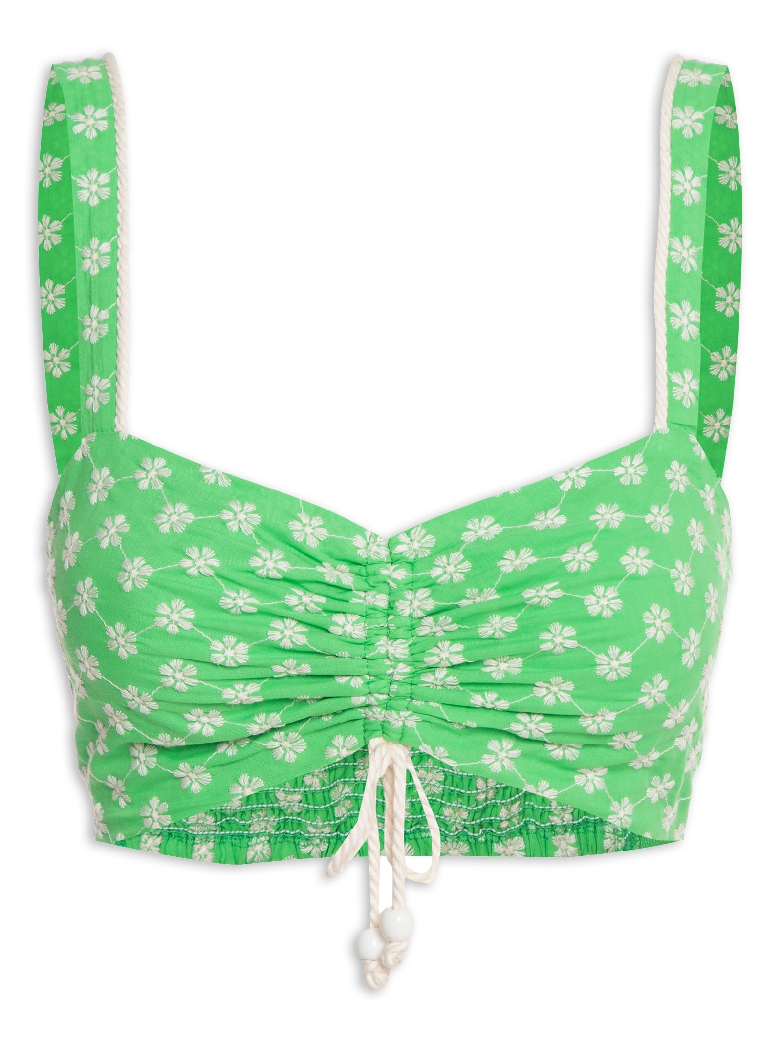 Top Bordado Verde Colcci