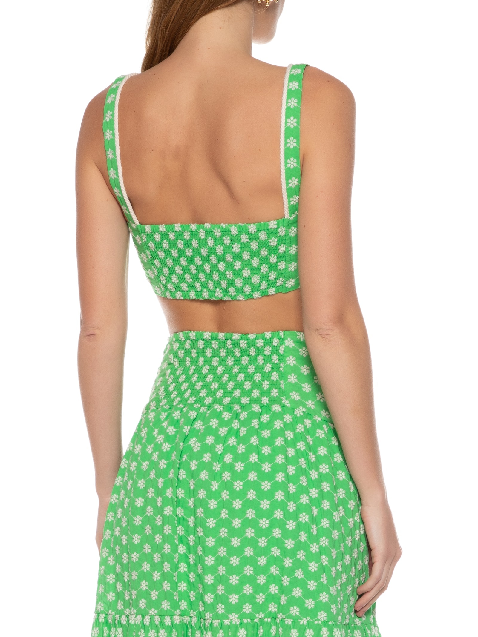 Top Bordado Verde Colcci