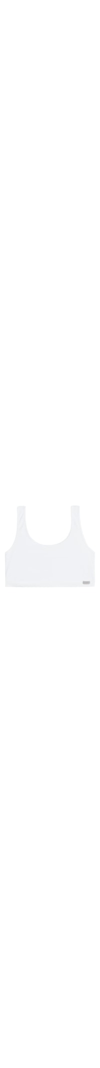 Top Brassiere Em Algodão - Branco