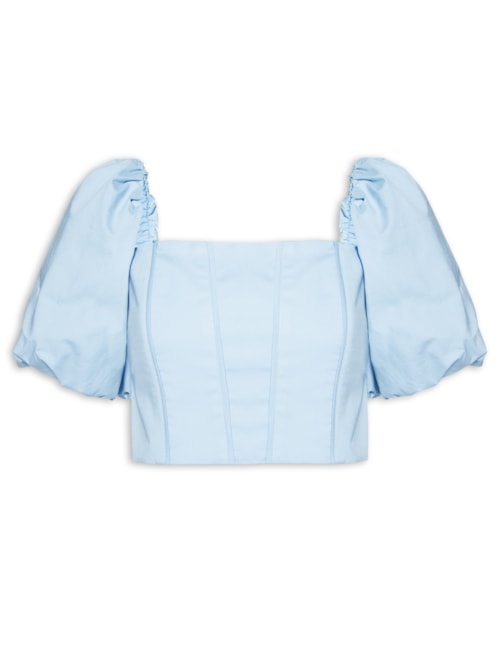 Top Bufante Tais – Azul