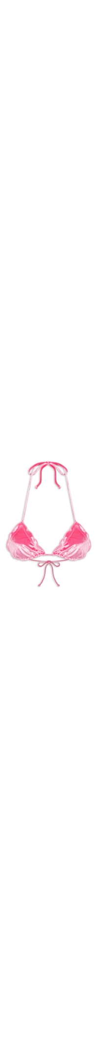 Top Busto Cortininha Frufru - Rosa