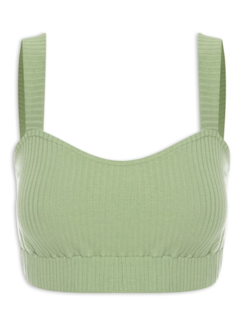 Top Canelado – Verde