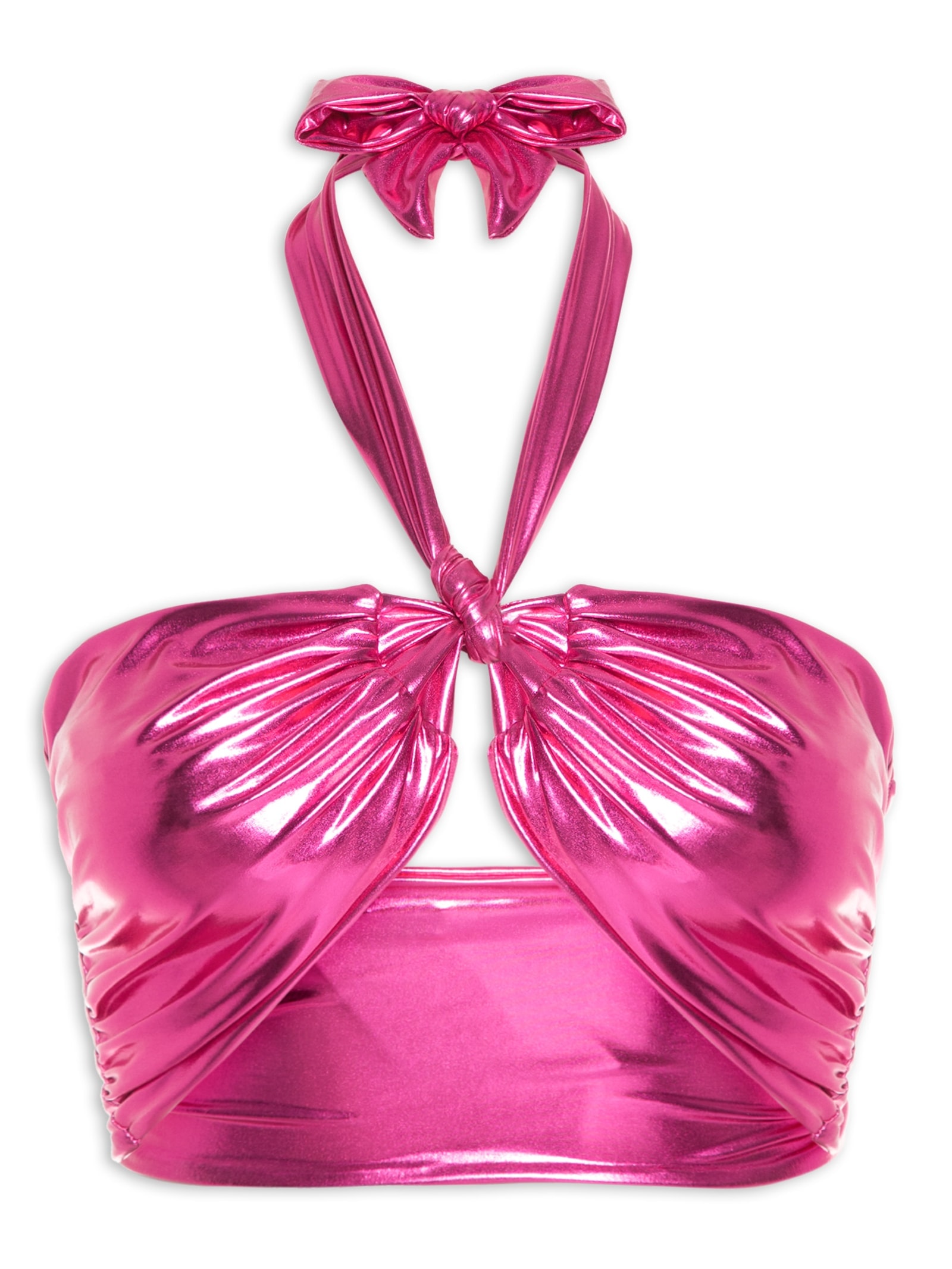 Top Carnaval Amarração Malha Metálica Rosa Market 33