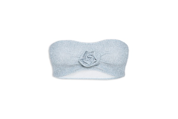 Top Carnaval Em Lurex - Azul