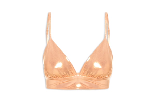 Top Carnaval Metalizado - Dourado