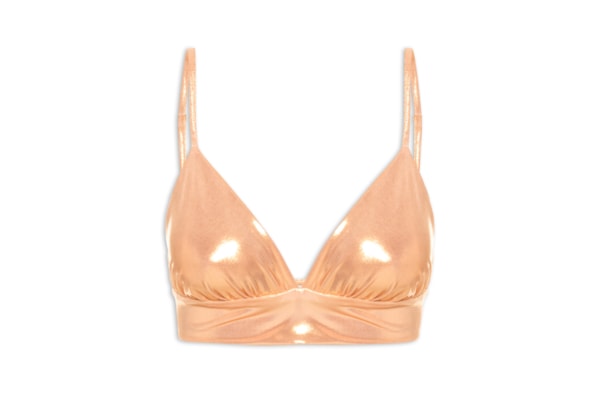 Top Carnaval Metalizado - Dourado