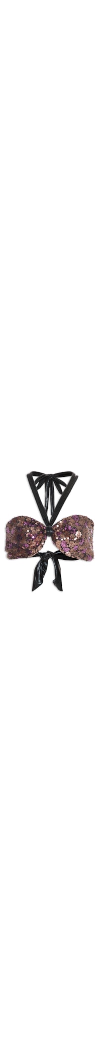 Top Carnaval Tomara Que Caia Paetê - Rosa