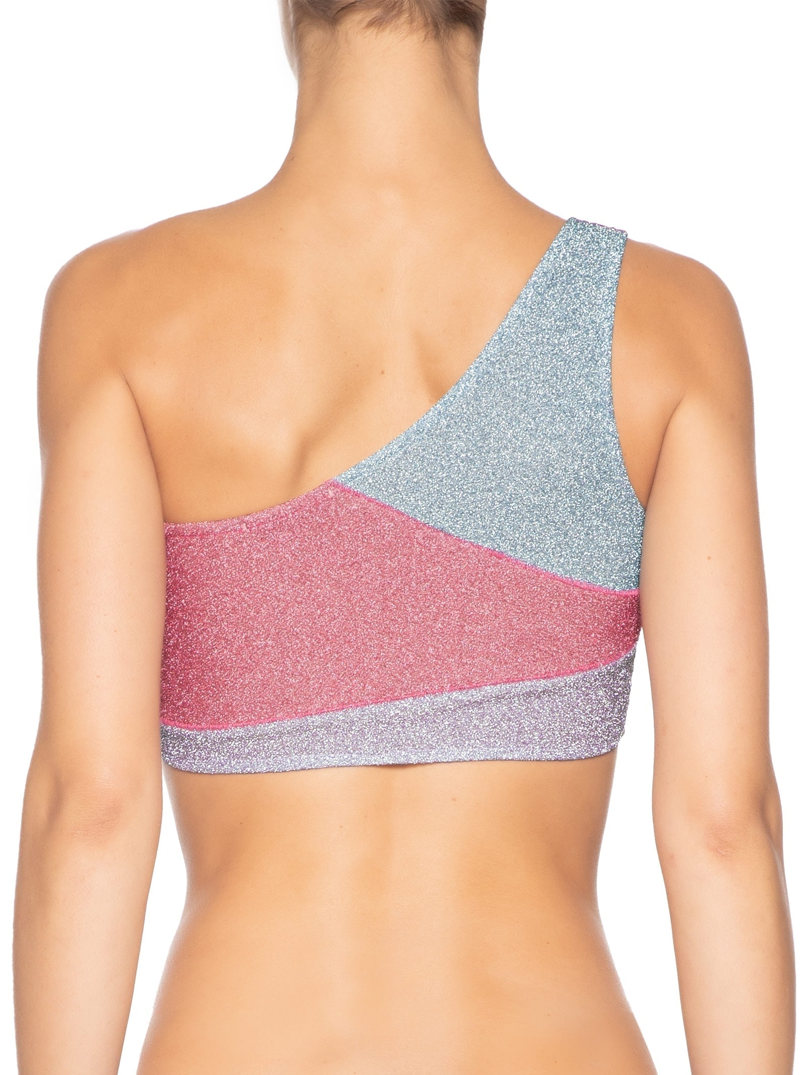 Top Carnaval Um Ombro Só Tricolor Rosa Market 33