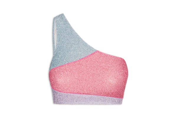 Top Carnaval Um Ombro Só Tricolor - Rosa