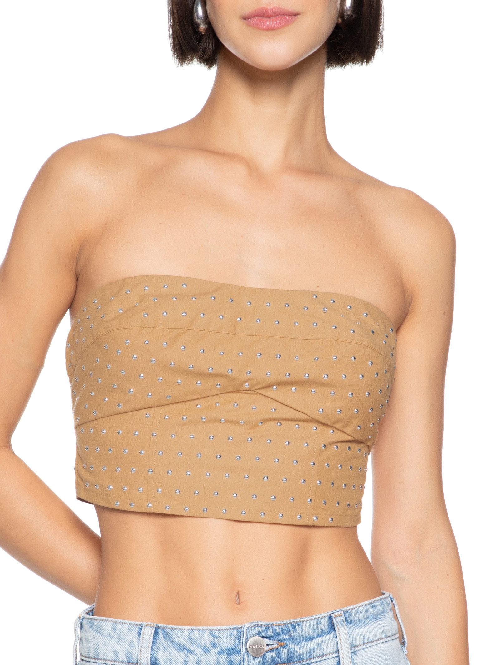 Top Colcci Marrom  Colcci