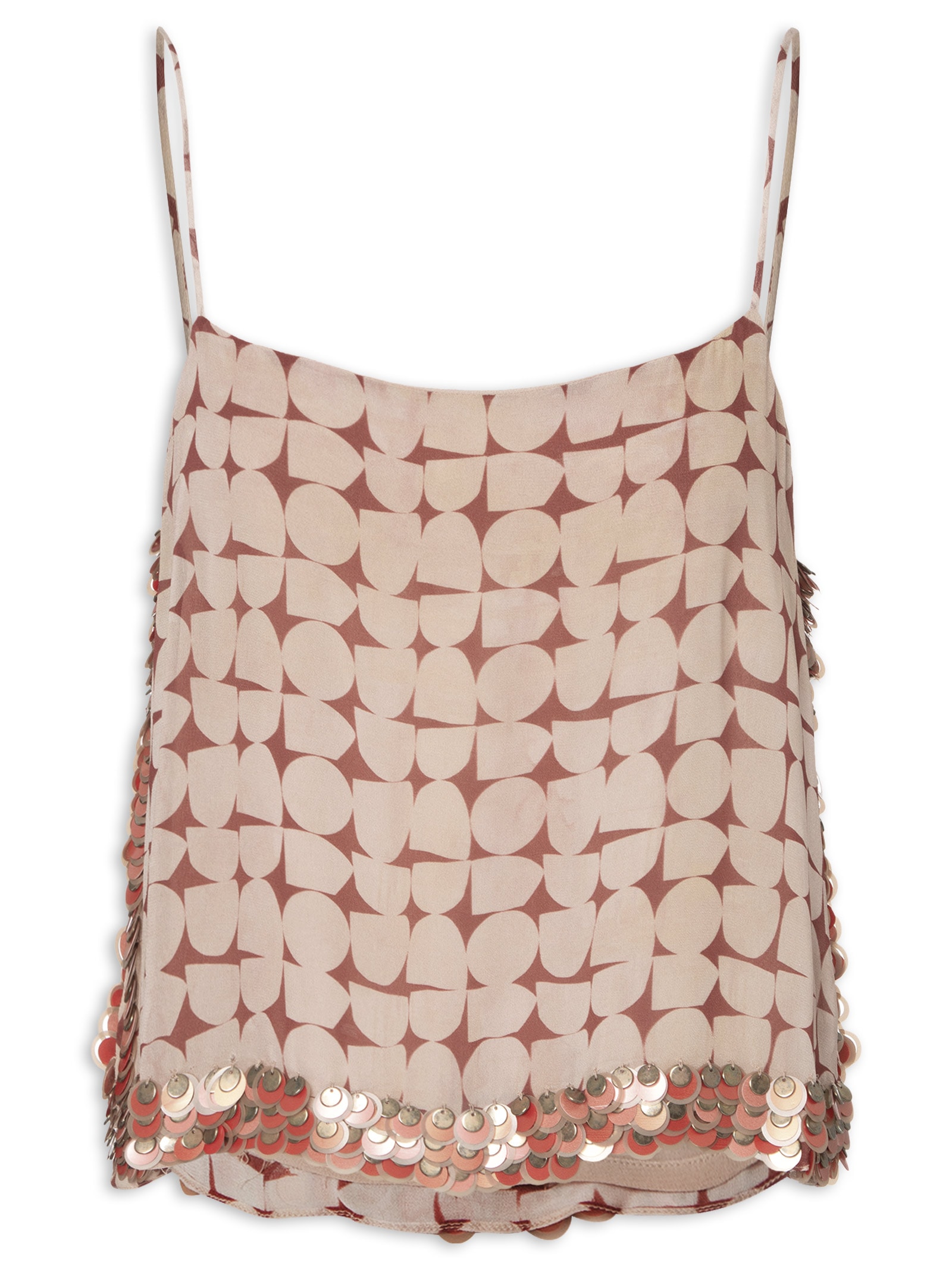Top Com Barra Bordada Rosa Animale