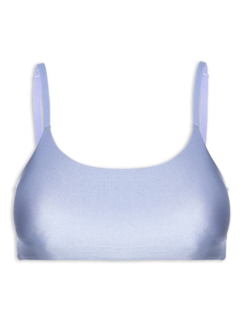 Top Com Bojo Removível Em Microfibra Acetinada – Lilás