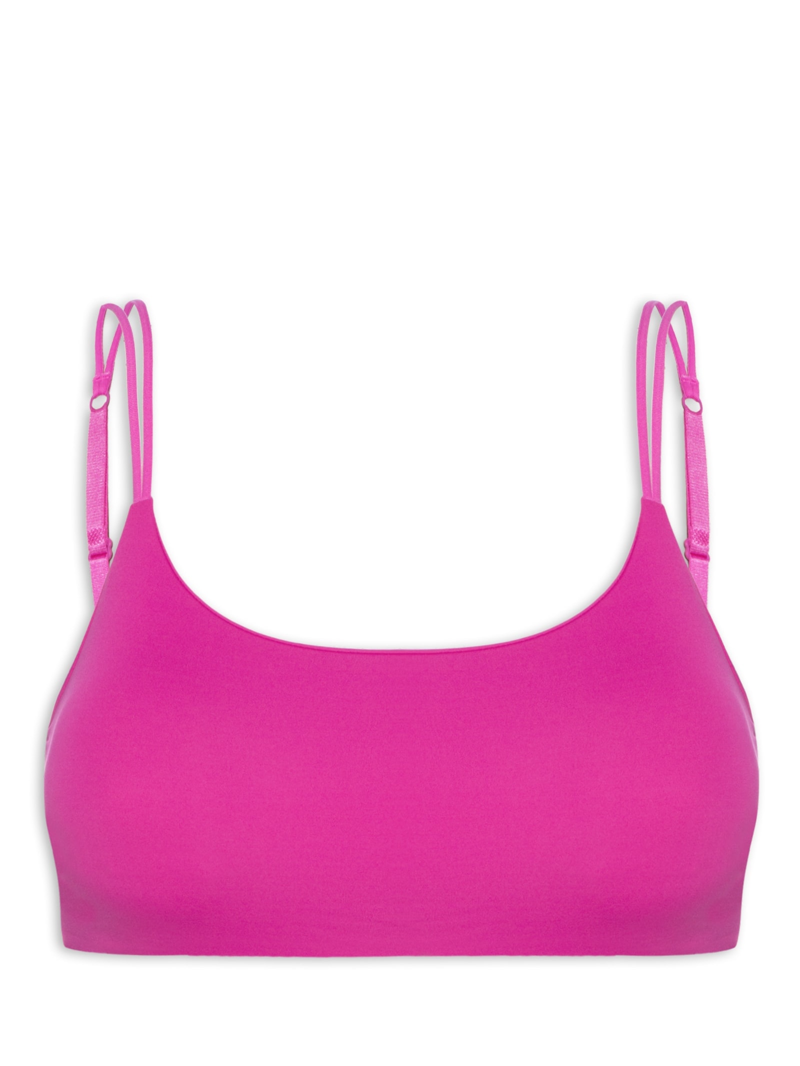 Top Com Bojo Removível em Microfibra Rosa Hope