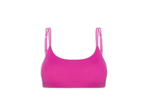 Top Com Bojo Removível em Microfibra - Rosa