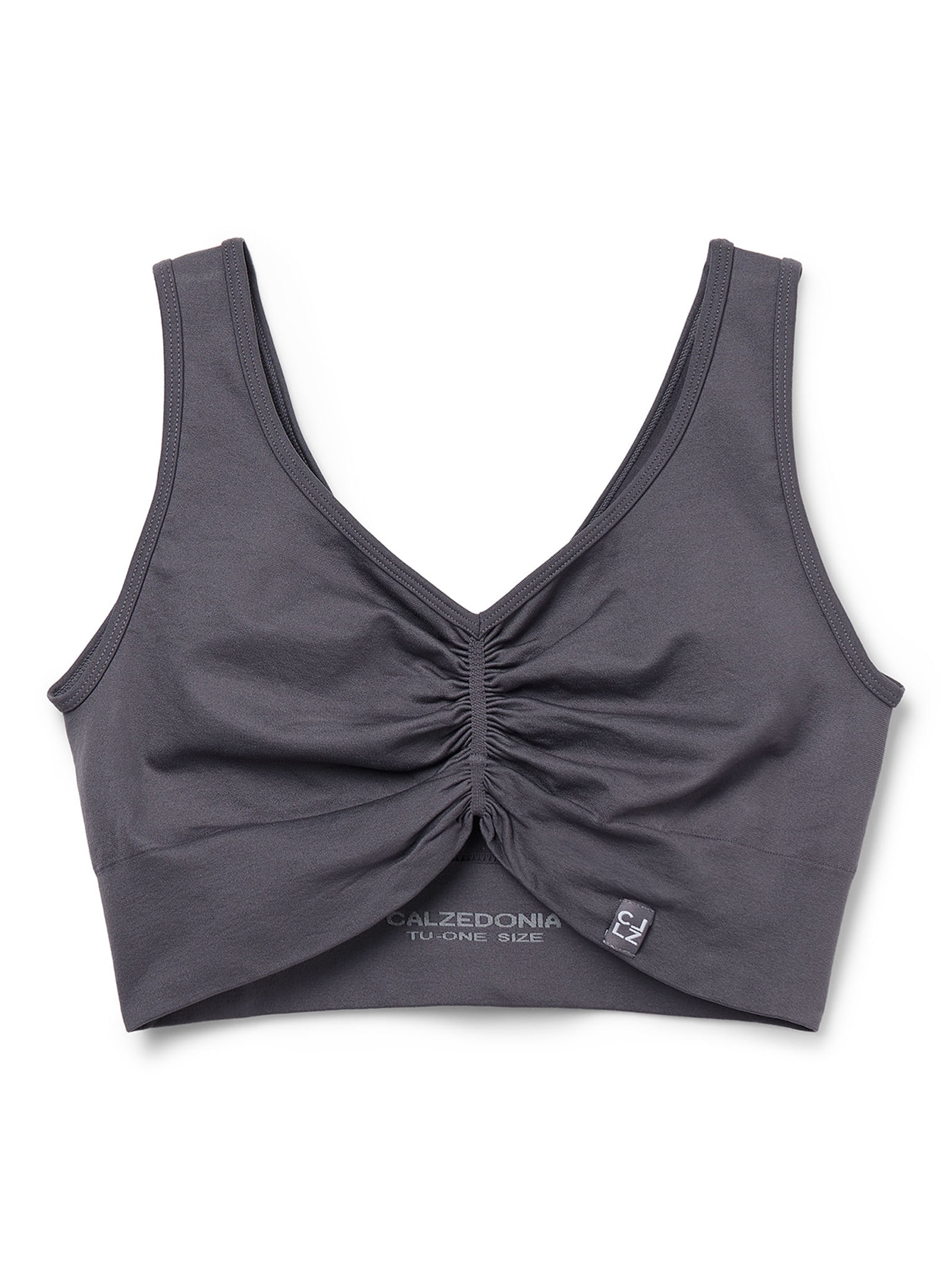 Top Com Efeito Modelador Cinza Calzedonia