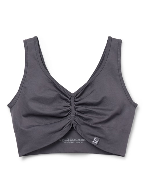 Top Com Efeito Modelador – Cinza