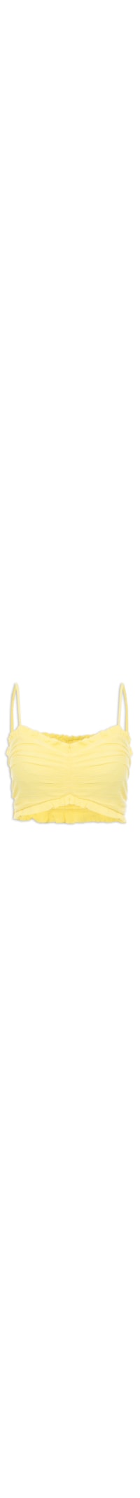 Top Com Lastex - Amarelo
