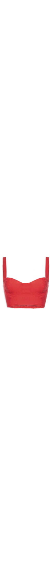 Top Corselet Detalhe - Vermelho