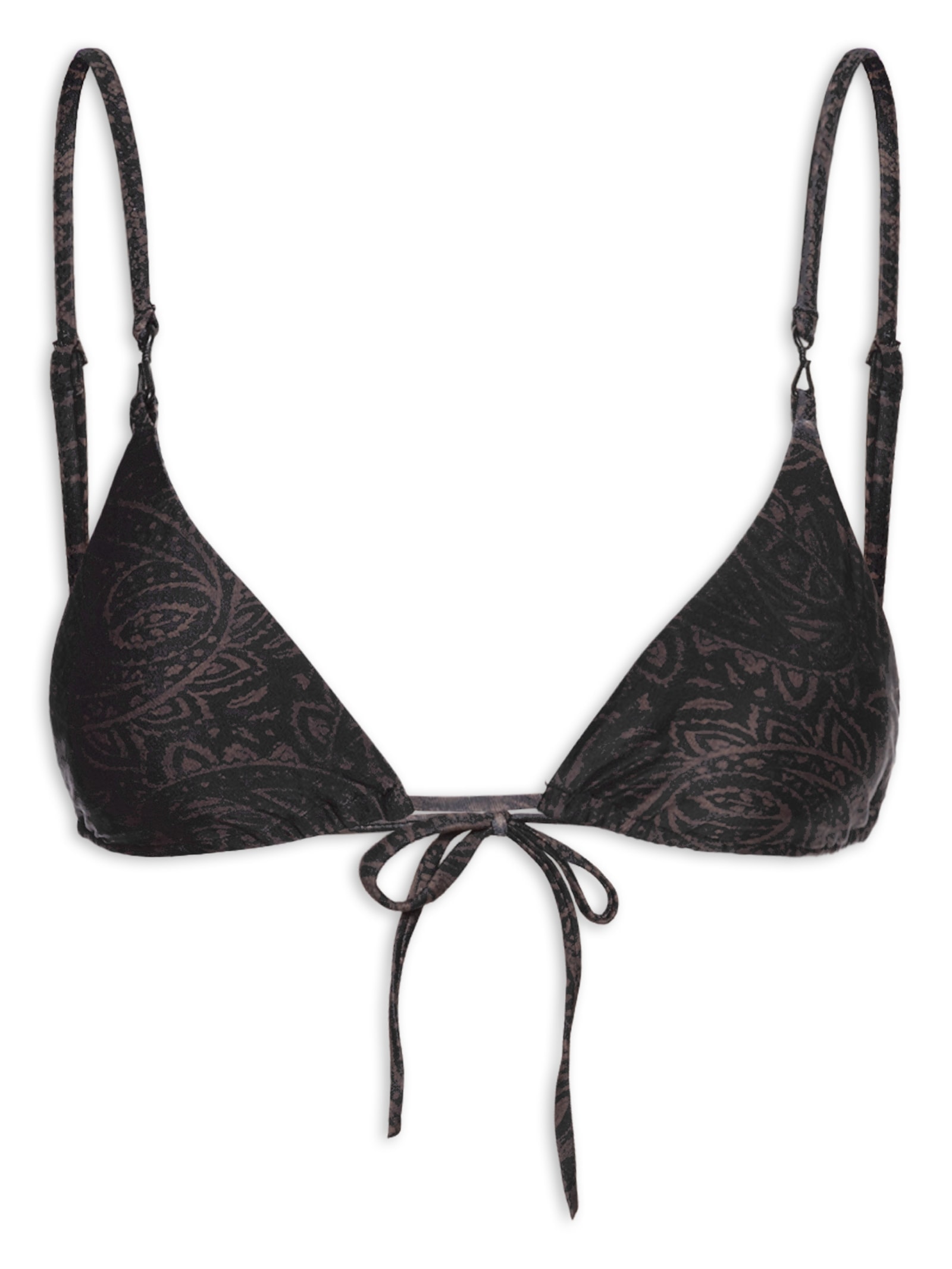 Top Cortininha Estampado Preto Cia Marítima