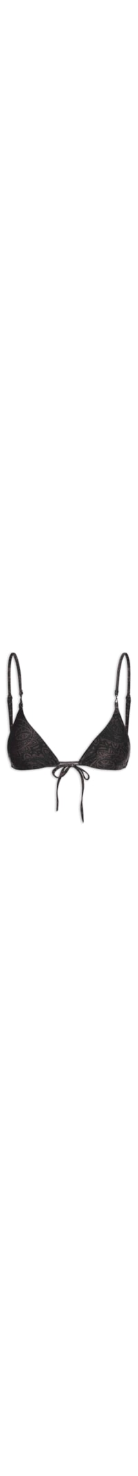 Top Cortininha Estampado - Preto